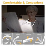 Neck Light Book Lovers Gifts: Crochet Accessories Knitting Gifts for Mom Christmas Stocking Stuffers for Men Women Husband Wife Teens Readers White Elephant Gift Exchange Sewing Supplies Reading Light