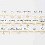 925 Sterling Silver Sideways Initial Necklace, Custom Letter Name Necklace with Symbol, Personalized Jewelry, Gift for Her, Mother's Day Necklace, Christmas Gift