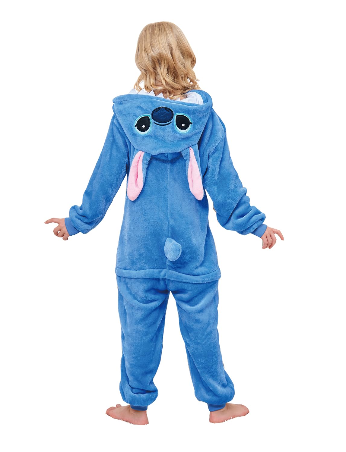 Unisex Kids Onesie Animal Cosplay One-Piece Pajamas Christmas Halloween Costumes Blue
