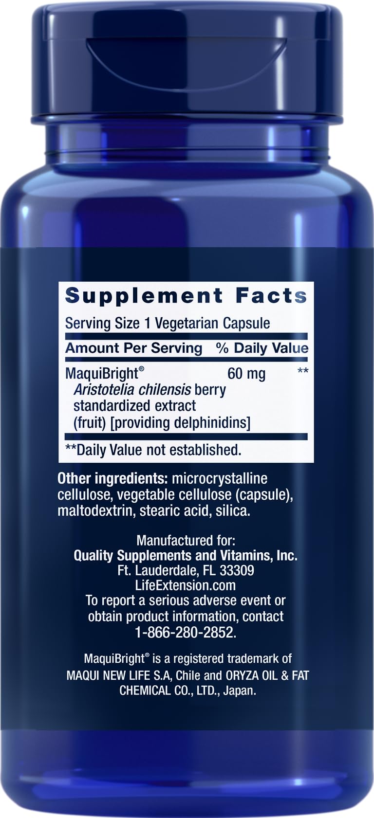 Life Extension Tear Support with MaquiBright 60 mg, 30 Vegetarian Capsules (Pack of 2)