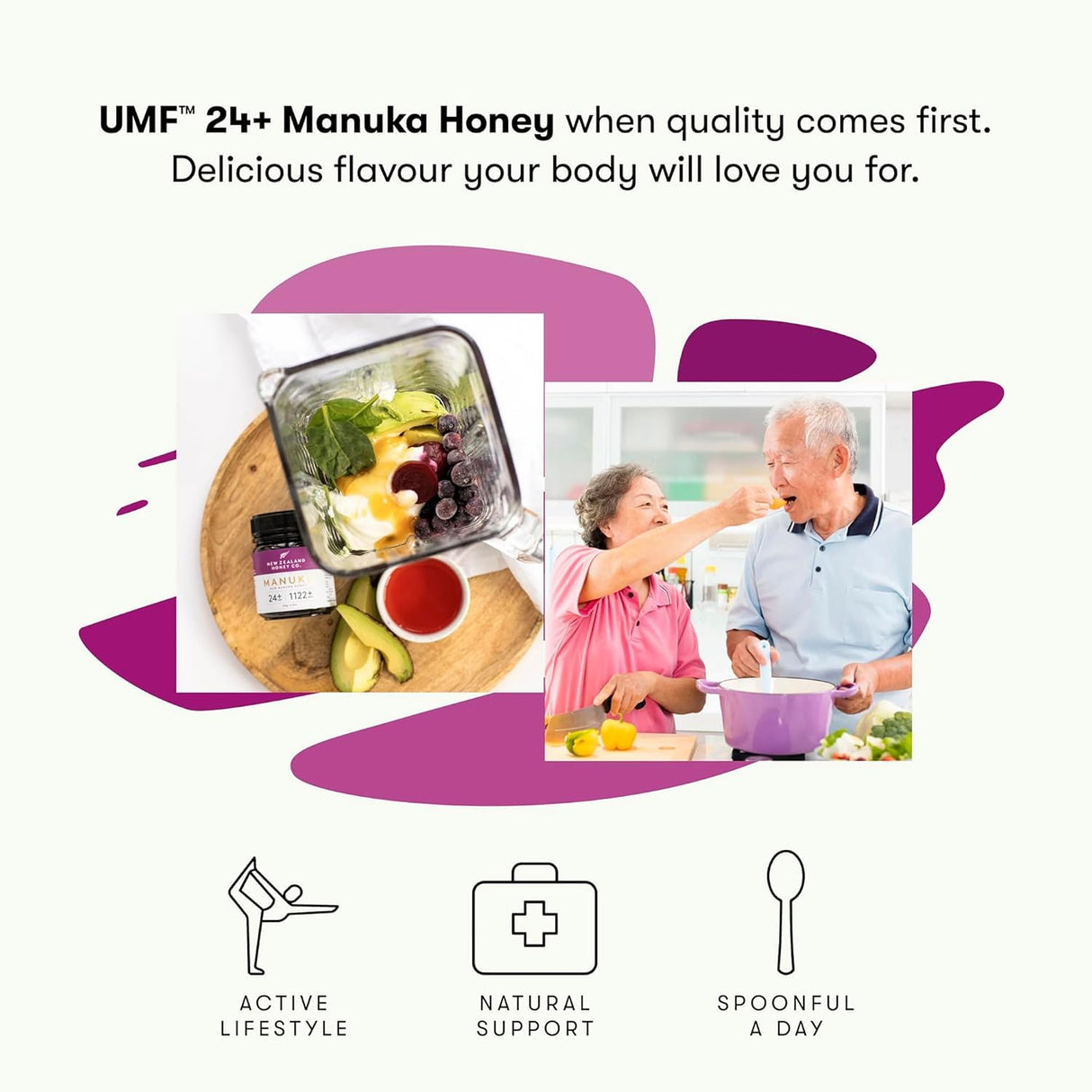 New Zealand Honey Co. Raw Manuka Honey UMF 24+ / MGO 1122+ | 4.4oz | 125g | Raw Honey