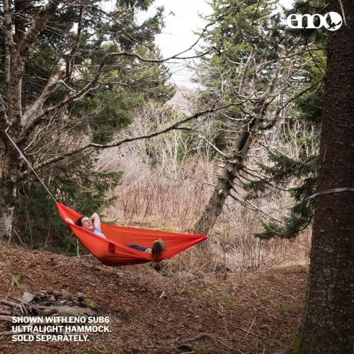 ENO, Eagles Nest Outfitters Helios Ultralight Hammock Straps Suspension System with Storage Bag, 300 LB Capacity, 8' 1" x 1"