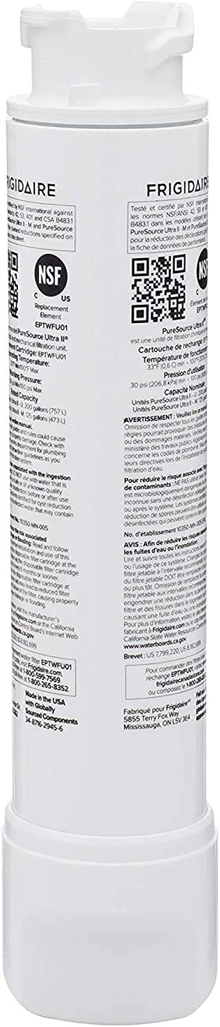 Frigidaire PureSource Ultra (EPTWFU01) & PureAir Ultra II (PAULTRA2) Water & Air Filter Combo Kit, 2 Pieces