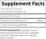 Research Labs 2 Fer 1 Ad - 1500mg Clinical Grade Berberine High Absorption Formula & BerberQuil™ Support. 180 Total Capsules. 500mg Each Capsule