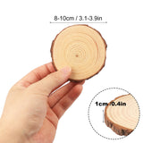 70 PCS 3-4 Inch Natural Wood Slices, Unfinished Pine Wood Circles with Barks for Coasters, DIY Crafts, Christmas Rustic Wedding Ornaments and Centerpieces,by GNIEMCKIN.