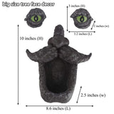 jinhuoba Tree Face Decors Wild Bird Feeders, Whimsical Big Eyes Old Man Face for Tree Hugger Yard Art Outdoor Garden Sculptures
