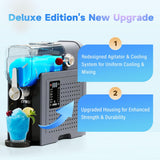 Slushie Machine – No Ice Needed, 88oz Frozen Drink & Soft Serve Ice Cream Machine. Slushy Machine For Home with LED Display, One-Touch Reservation & 6 Pre-set Programs for Frozen Margaritas, Frappés