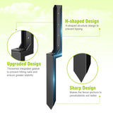 4 Pcs Fence Post Repair Kit, Heavy Duty Fence Post Anchor Ground Stakes for Repair Tilted, Broken Wood Support