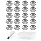 Resound Compatible Hearing Aid Domes Open Smokey Ear Tips Replacement 10mm (Large 20pcs Pack)