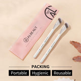 Albeaut Concealer Makeup Brushes 2 PCS Angled Brushes for Liquid, Cream, Stick Concealer Foundation Nose Contour Eyeshadow Blending(193-2pcs)