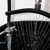 Generic Head Spa Waterfall Shower Head for Shampoo Sink Water Spa&Salon Care Adjustable Black, Silver