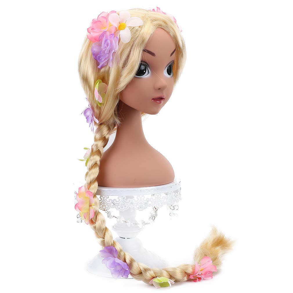 STYLER Long Blonde Rapunzel Wigs For Kids - Princess Girl Costume Cosplay Fairytale Ball Braid Wigs For Halloween Christmas Party Hair