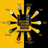 PrimeShred: Fat Burner for Men, Natural Appetite Suppressant, Thermogenic Workout Metabolism Booster & Energy Supplement, Weight Management w/Green Tea, Caffeine L-Carnitine, Vegan & Soy-Free, 90 Caps