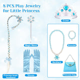 Meland Princess Dress Up for Girls – Light Up Halloween Costume for Girls Age 3-10, Princess Toys for Christmas Birthday Gift(S,3-4 Years)