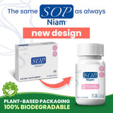 PCOS SOP Niam | D-Chiro Inositol Supplement - 500mg | Folic Acid, Vitamin B6, B12, D3 & Biotin | Polycystic Ovary Syndrome | Hormonal Balance | 30 Capsules