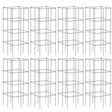 S AFSTAR 4 Pack Folding Tomato Cages, 39 Inches Tall Square Plant Support Cage for Garden Climbing Plants Flowers Fruits, Heavy Duty Tomato Vegetable Trellis