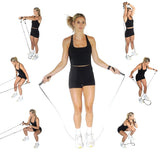 ResistaRope - A 2-in-1 Resistance Band & Jump Rope - The Ultimate Full Body Workout: Cardio and Strength and Resistance Training - Short