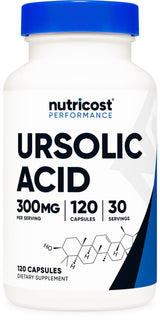 Nutricost Ursolic Acid 300mg, 120 Capsules - Vegetarian, Non GMO, Gluten Free, Soy Free