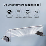 4 Pack Transparent Adjustable Air Deflector for Vents, Sidewalls and Ceiling Registers, 8.5" to 15"