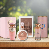 Lattafa 3-Piece Set for Women, (3.4 Haya Oz Eau De Parfum Spray + 3.4 Fakhar Oz Eau De Parfum Spray + 3.4 Mayar Oz Eau De Parfum Spray)