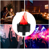 Lancoon 3D LED Fake Fire Flame Light, Artificial Flickering Flame Lamp Bulb Electric Campfire Effect Indoor for Christmas Halloween Festival Event Party Club Decoration