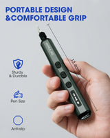 Mini Electric Screwdriver Set, 78 in 1 Small Precision Screwdriver Kit, 65 Preicison Bits, 5 Torque Settings, 4 LED Lights, Magnetic Portable Repair Tool Kit for PC RC Electronic, Watches