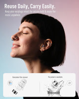 Hearprotek Concert Ear Plugs, 2Pairs Reusable high Fidelity Musician Ear Plugs for Concerts Loud Music-Noise Reduction Ear Protection earplugs for Rave,Festival,Music,Tinnitus Relief