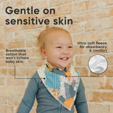 Copper Pearl Baby Bandana Drool Bibs for Drooling and Teething 4 Pack Gift Set Nightmare Before Christmas