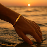 Forge & Foundry Ravick Men's Handcrafted Minimalist Titanium Cuff Bracelet