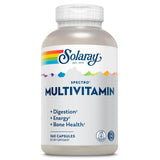 SOLARAY Spectro Multivitamin, Iron Free - Multi Vitamin w/Calcium, Magnesium, Energizing Greens, Digestive Enzymes - Digestion, Cellular Energy, Bone Health, Immune Support, 60 Servings, 360 Capsules