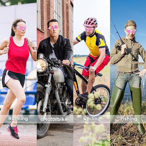 BEACOOL Polarized Sports Sunglasses for Men Women Youth Baseball Fishing Cycling Running Golf Motorcycle Tac Glasses UV400
