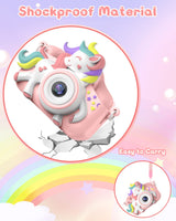 Kids Camera for 3-8 Years Old Toddlers Childrens Boys Girls Selfie Camera 20 MP HD 1080P IPS Screen Dual Digital Toy Camera for Kids Christmas Birthday Gifts with 32Gb Card