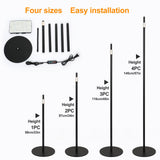 FECiDA 2026 Floor Lamp Grow Light, Standing Grow Lights with Stable Round Base for Tall Indoor Plants, Bonsai Tree, Monstera, 4/8/12/16/20 Hr Timer, 25 Watt Power Draw, 40"-76" Height Adjustable