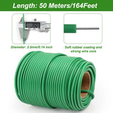 Shintop 3.5mm Plant Ties, 164ft Green Garden Wire for Climbing Plants