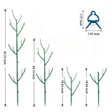 PERSZEN 15 Pack Stackable Plant Support Stakes, Garden Trellis for Climbing Plants Indoor and Outdoor Use, Plant Accessories for Potted Plants Monstera, Plant Sticks for Climbing Plant Stems
