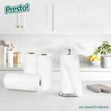 Amazon Brand - Presto! Flex-a-Size Paper Towels, 158 Sheet Huge roll, 6 Rolls, Equivalent to 19 Regular Rolls, White