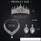 Kamirola Metal Tiaras and Crowns for Women,Tiaras Earrings Necklace sets