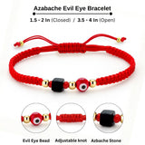 Red String Bracelet for Protection, Azabache Evil Eye Bracelet for Women & Men, Hilo Rojo de Protección, Pulseras Rojas de Protección - Religious Bracelets for Good Luck, Spiritual Meaning, and Style.