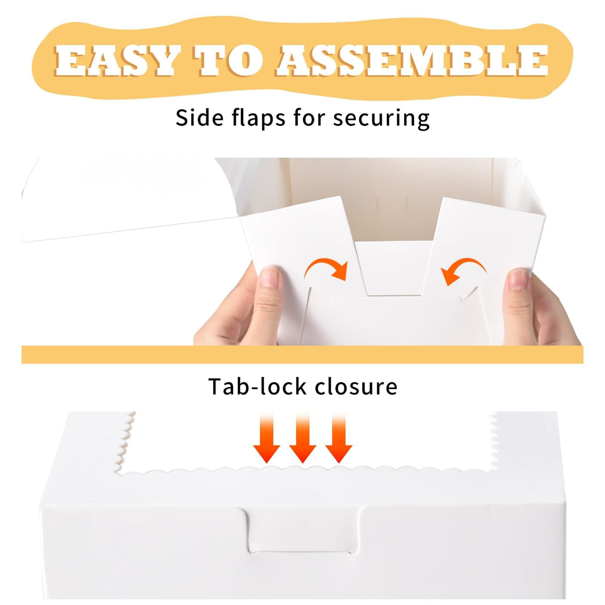 KPOSIYA 40pcs 8x8x5 inches Cake Boxes with Cake Boards（20 Boxes & 20 Boards）, White 8 inch Cake Boxes with Window,Cajas Pasteles Square Cardboard Cake Containers for Christmas Thanksgiving