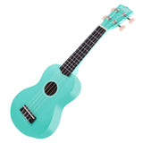 Strong Wind Soprano Ukulele 21 Inch Basswood Ukeleles for Beginners Four Strings Hawaiian Guitar Christmas Ukulele for Adults Teenagers（Light Blue）