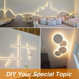 Warm LED Strip Lights,Onforu16.4ft Dimmable Strip Lighting,3000K 5m 12v Tape Light, 2835 LEDs Flexible Warm White Rope Light for Home,Kitchen,Under Cabinet,Bedroom, Christmas Decor, Non-Waterproof