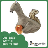 Gaggleville Squirrel Goose Outfit, Fits Large 23" H Statue, by Fox Valley Traders
