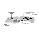 Gerber Gear EAB Lite Pocket Razor Knife with Money Clip - EDC Gear Folding Stainless Steel Utility Knife with Box Cutter Blade for Everyday Carry