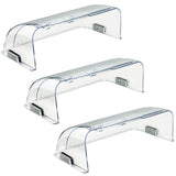 Binazon Heating & Air Vent Deflector for Vents, Sidewall, Ceiling, Floor Registers - Adjust Between 9"-14", Magnetic Vent Covers for Air Conditioning, Heat, AC, Floor, Under Furniture (3 Pack Clear)