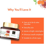 Good Vibes Ubtan Insta Glow Powder for Face | Hydrating Pack with Turmeric Saffron & Sandalwood | Suits All Skin Types | No Parabens Sulfates & Mineral Oil | 5.29 Oz/150g