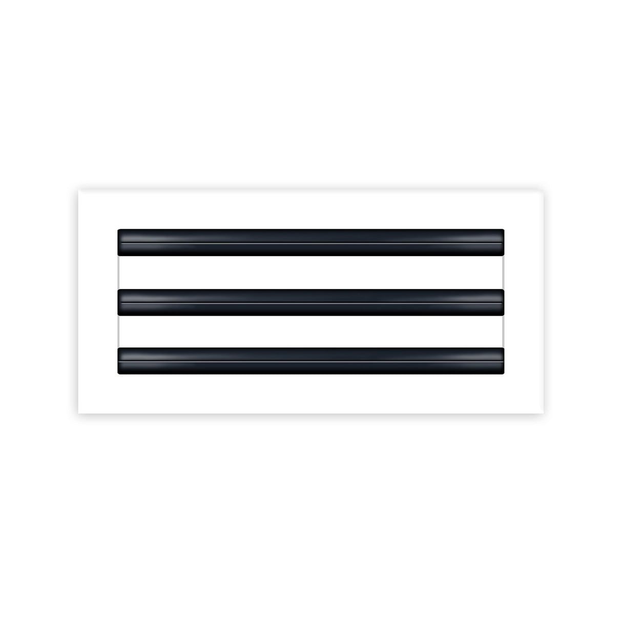 BUILDMART - 14x6 White Modern AC Vent Cover - Decorative Air Vent - Standard Linear Slot Diffuser - Register Grille for Ceiling, Walls & Floors - Texas Buildmart