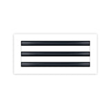 BUILDMART - 14x6 White Modern AC Vent Cover - Decorative Air Vent - Standard Linear Slot Diffuser - Register Grille for Ceiling, Walls & Floors - Texas Buildmart