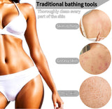 SPMKTBOZAI African Net Sponge Authentic, 2 Pieces African Exfoliating Sponge Real African Net Black Owned, African Bath Sponge Back Scrubber, Body Exfoliator Shower Bath Accessories (Green, Pink)