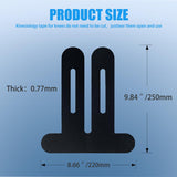 Vernargoo Precut Kinesiology Tape for Knees,24 Pcs – Elastic Knee Support & Stability, Pain Relief – Waterproof, Breathable, Hypoallergenic Athletic Tape (Black)