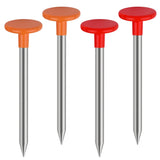 Larbeti 4Pcs Low Profile Survey Stakes, Heavy Duty Survey Marker Stakes